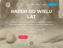 Tablet Screenshot of pizzerialaparma.pl